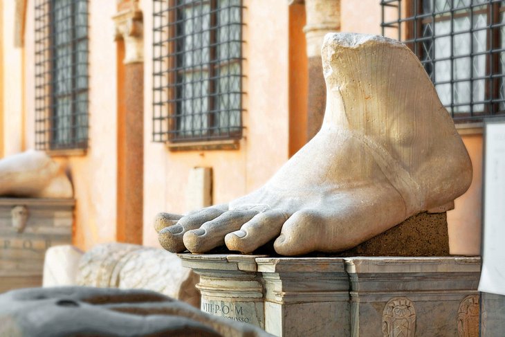 Giant foot in Rome