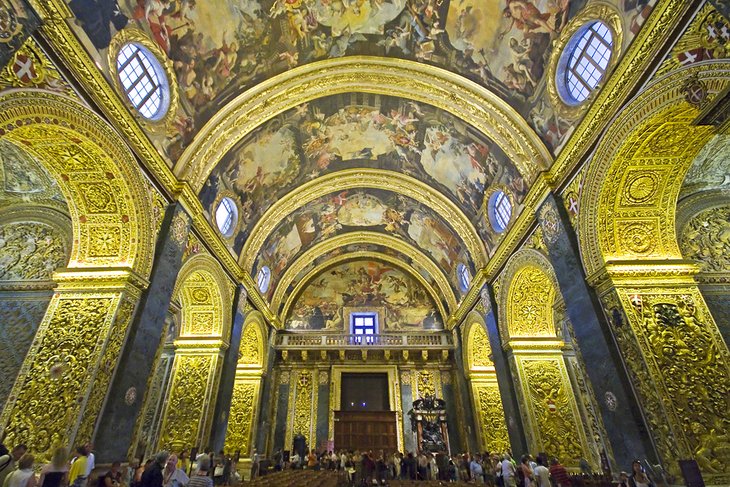 Interior of St. John's Co-Cathedral, Valletta