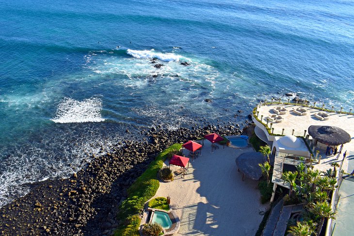 Surfers at Rosarito, Baja California