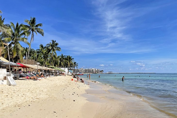 Beach club at Playa del Carmen