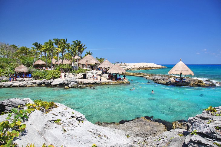 People snorkeling at Xcaret