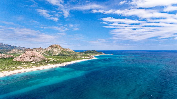 Aerial view of Cabo Pulmo National Park, Baja California Sur, Mexico