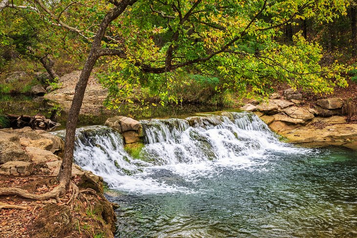 Small waterfall in the Chickasaw National Recreation Area