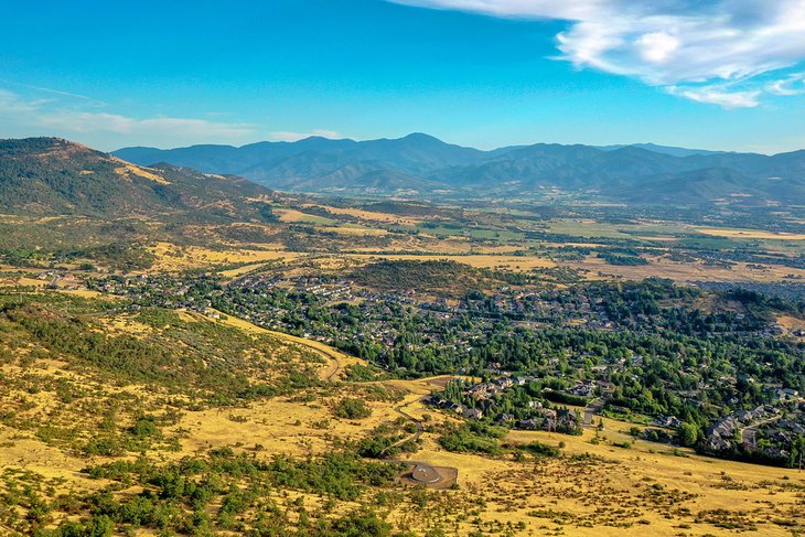 View over Medford, Oregon