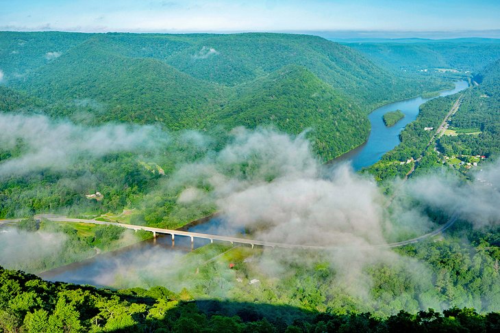 View of the Susquehanna River from Hyner View State Park