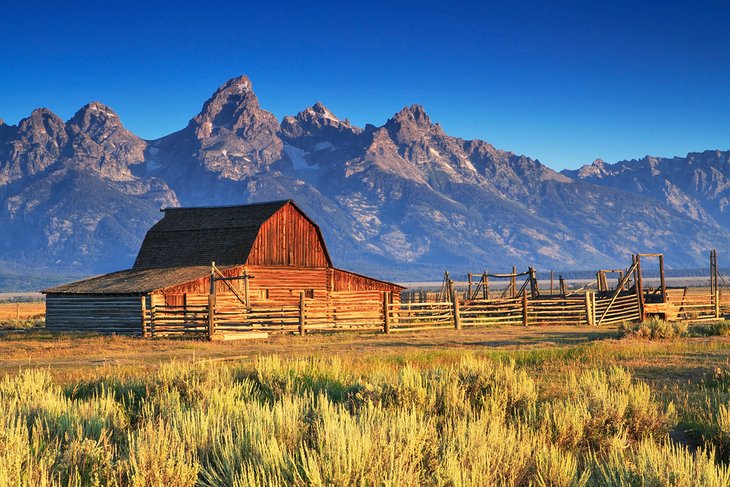 Moulton Barn and the Tetons, Jackson Hole