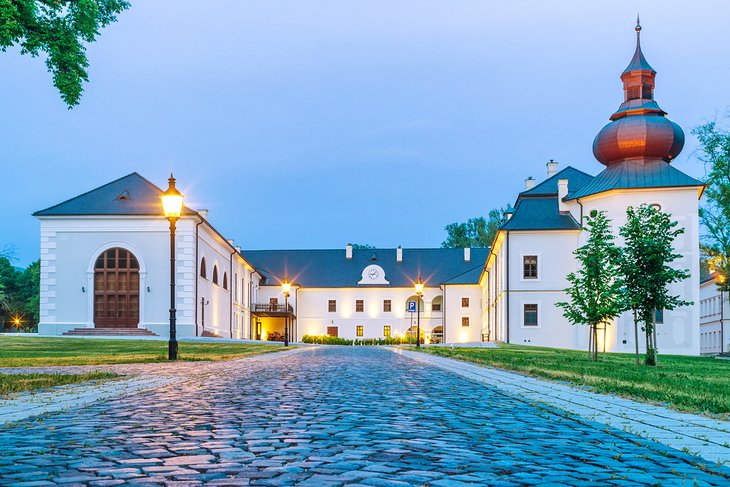 Historic manor-house chateau Appony in Oponice, Slovakia