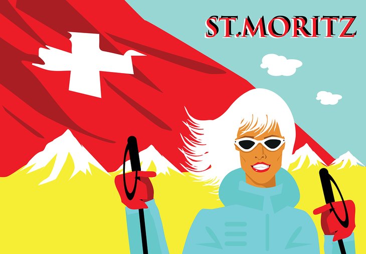 Vintage St. Moritz Poster