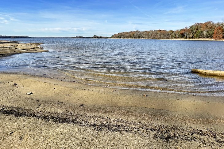 Seven Points Campground Beach