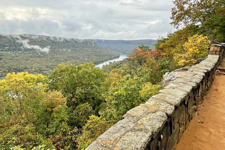View of the Tennessee River from Signal Point at Chickamauga and Chattanooga National Military Park