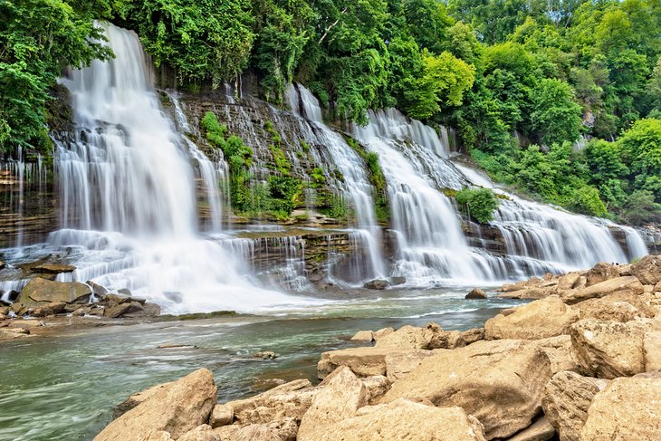 Twin Falls in Rock Island State Park