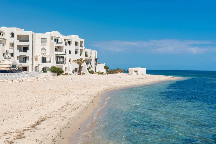 Sandy beach at the Port of El Kantaoui