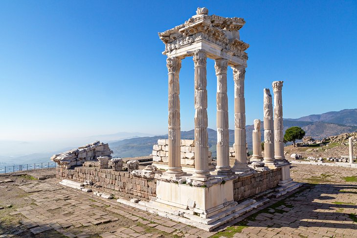 Temple of Trajan in the ancient city of Pergamum