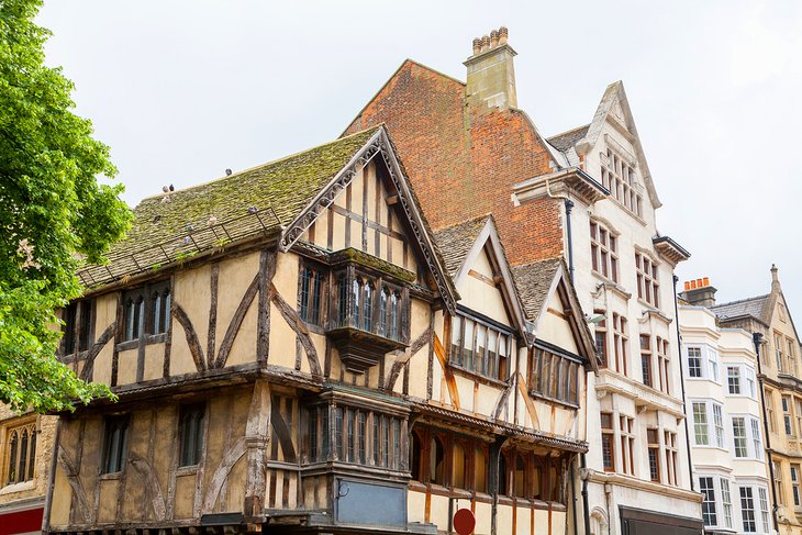 Old timber framed house on Cornmarket Street