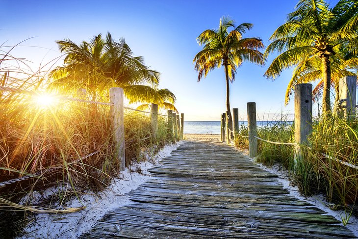 Path to the beach in Key West