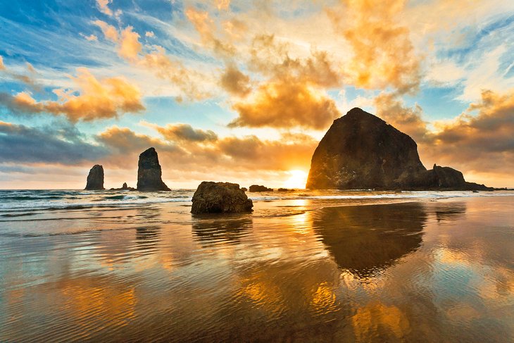 Haystack Rock at Cannon Beach, Oregon