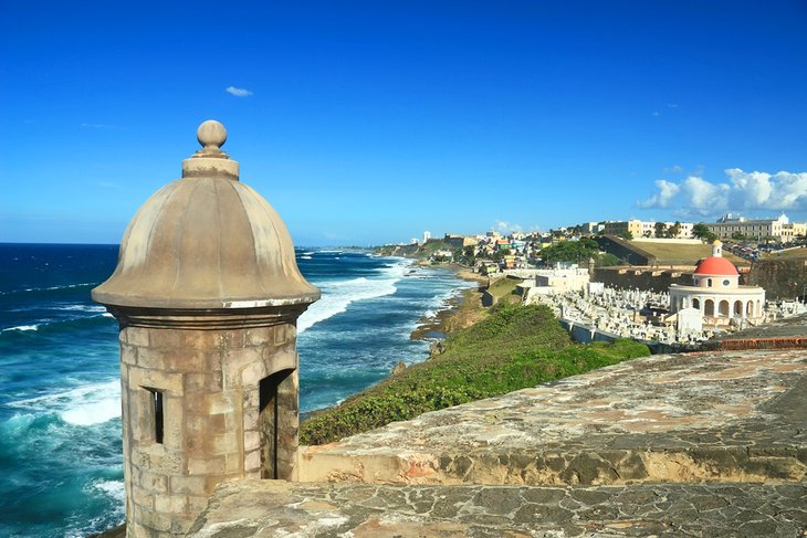 Sentry box at El Morro in San Juan, Puerto Rico