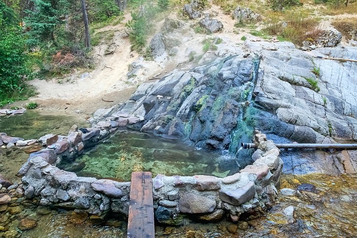 Sources chaudes de Trail Creek, Idaho