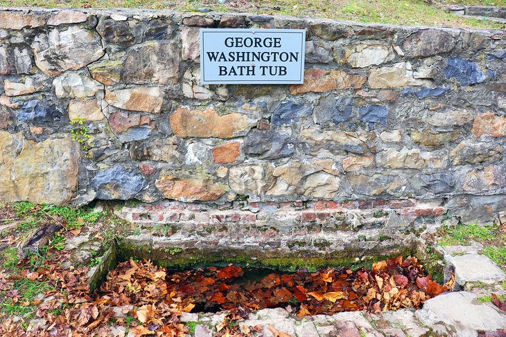 George Washington's bathtub in Berkeley Springs