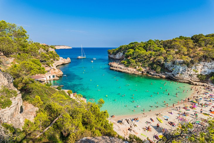 Cala Llombards beach on Majorca