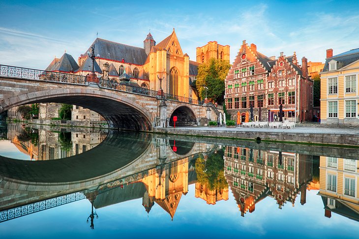 Ghent canal scenery