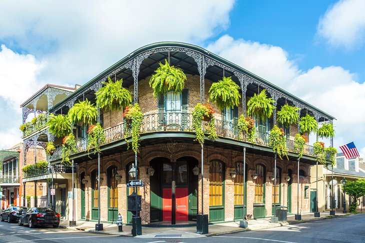 Historical building in the French Quarter, New Orleans