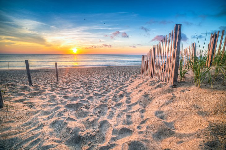 Sunset at the Outer Banks in North Carolina