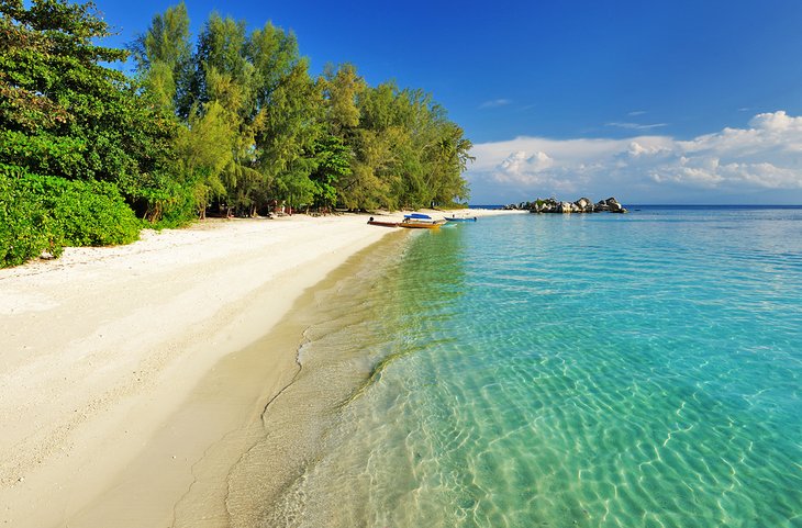 Pristine beach in the Perhentian Islands, Malaysia