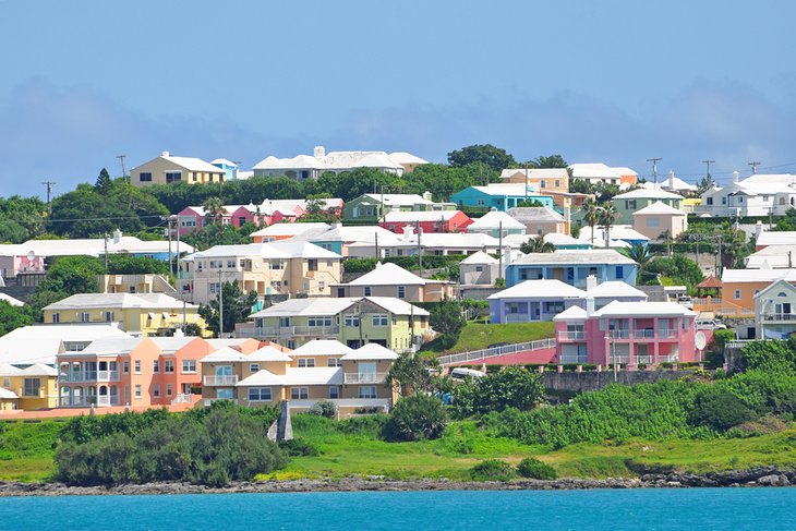 Colorful houses in Bermuda