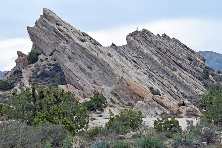 Hiker on Vasquez Rocks