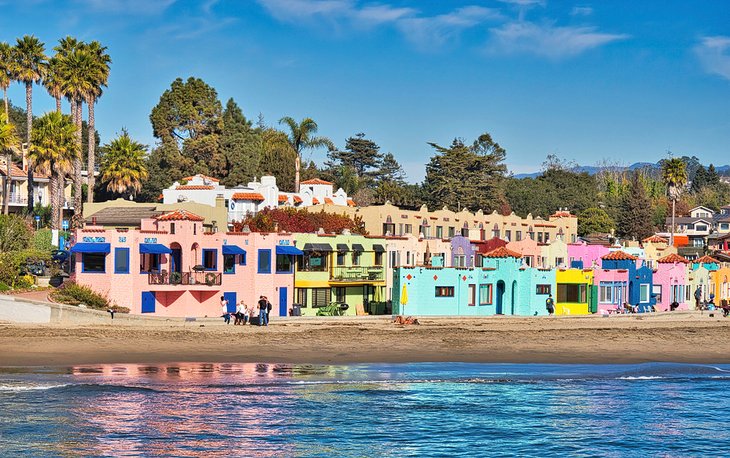 Colorful houses in Capitola
