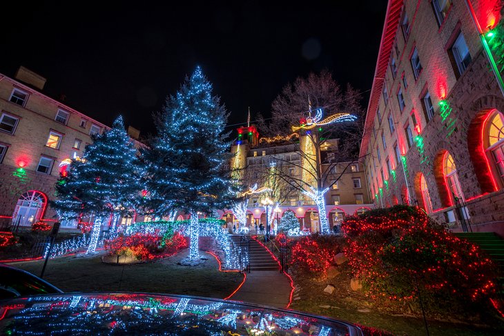 Christmas lights in Glenwood Springs