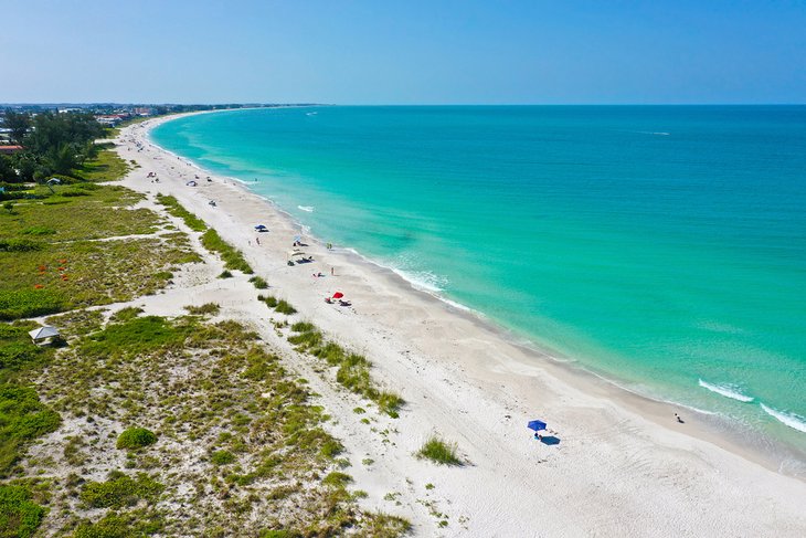 Beautiful beach on Anna Maria Island, Florida