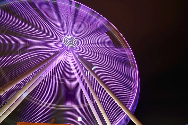 SkyWheel at night in Panama City Beach