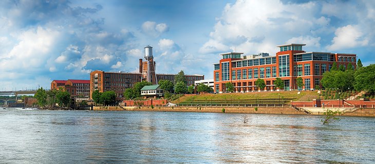 Panoramic view of the Chattahoochee RiverWalk