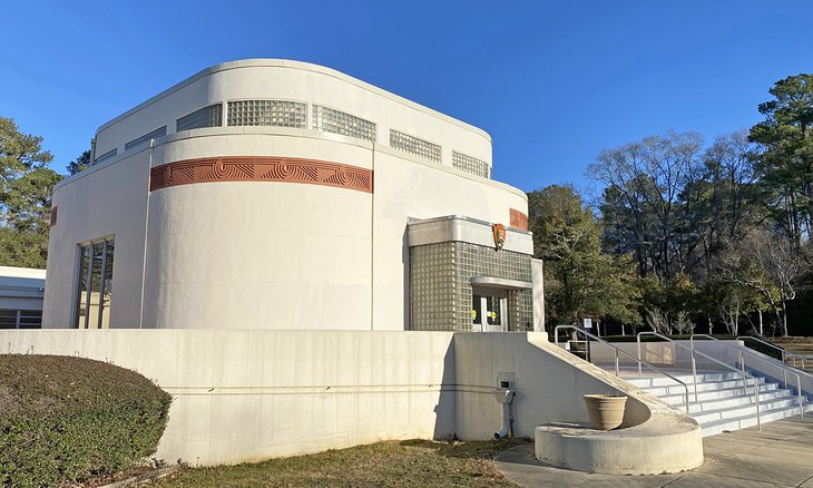 Visitor center at Ocmulgee Mounds National Historical Park