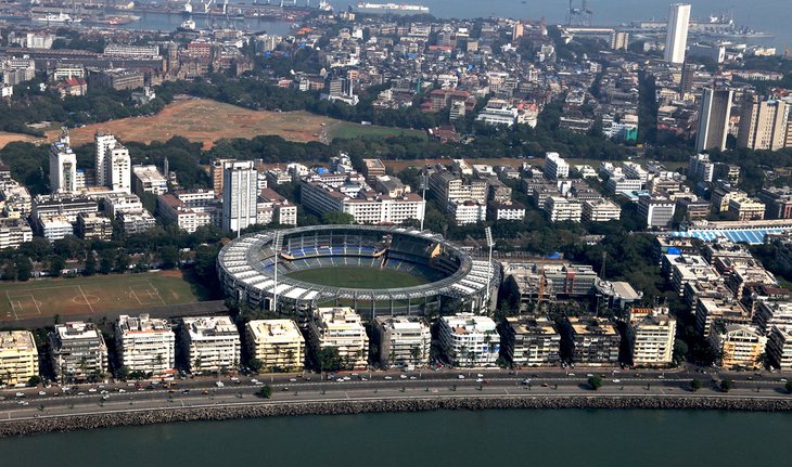 Aerial view of Wankhede Stadium