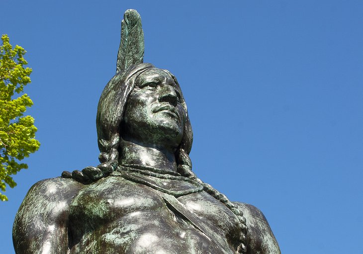 Massasoit Statue in Plymouth