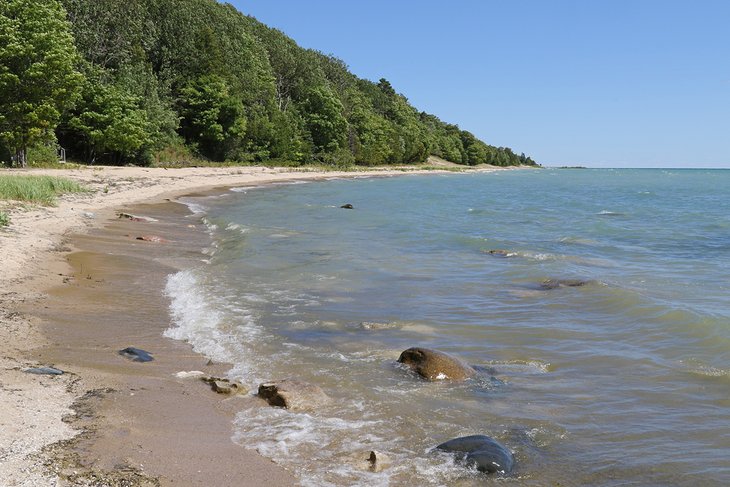 Beach on Beaver Island, Lake Michigan