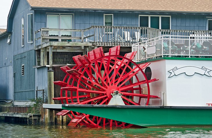 Paddle wheel riverboat in Saugatuck, Michigan