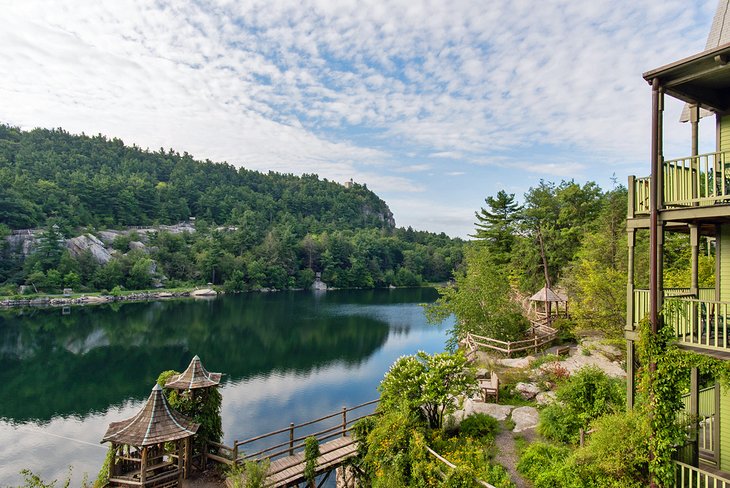 View from a resort in the Hudson Valley