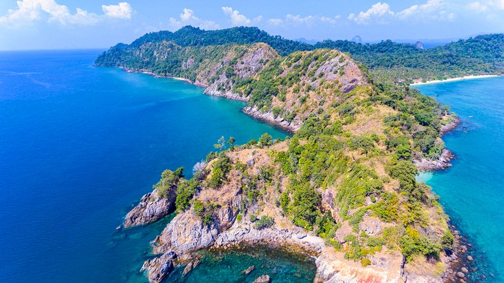 Aerial view of Koh Ngai