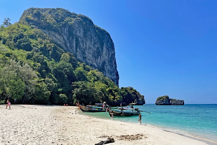 Boats on the beach of Koh Poda