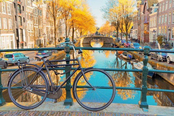 Canal in Amsterdam, Netherlands