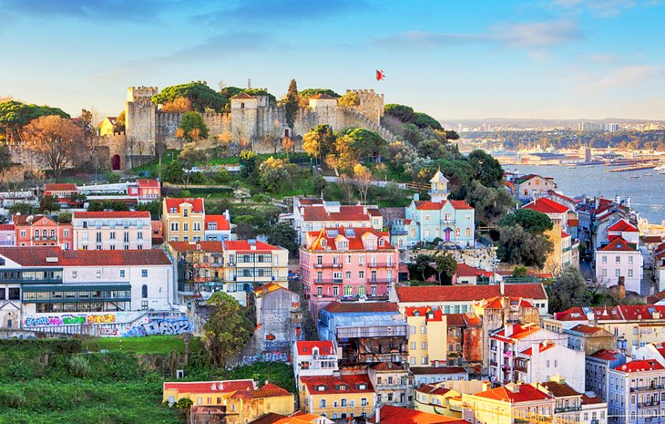 Sao Jorge Castle in Lisbon, Portugal