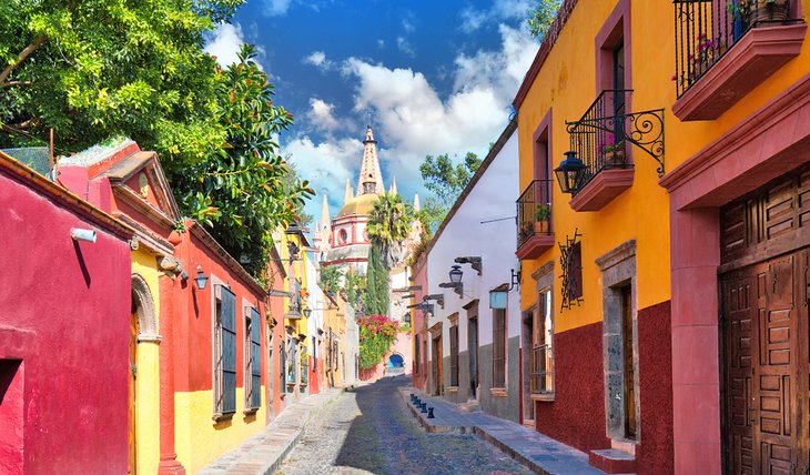 Colorful buildings in San Miguel de Allende