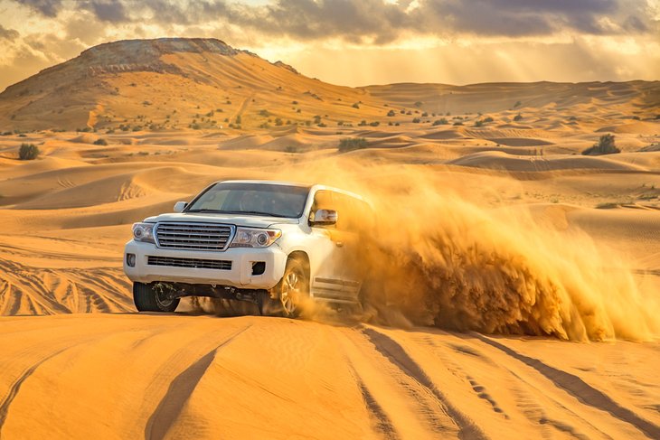 Off-roading in the Dubai desert