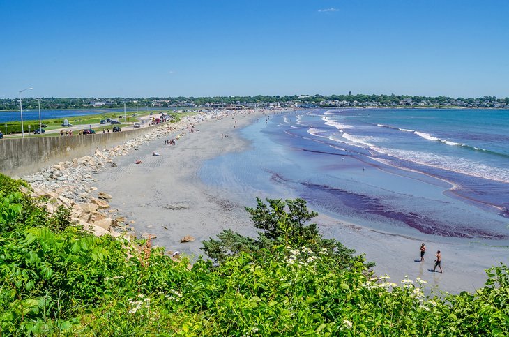 View of Easton's Beach from the Newport Cliff Walk