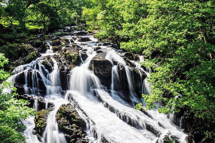 Swallow Falls in Wales