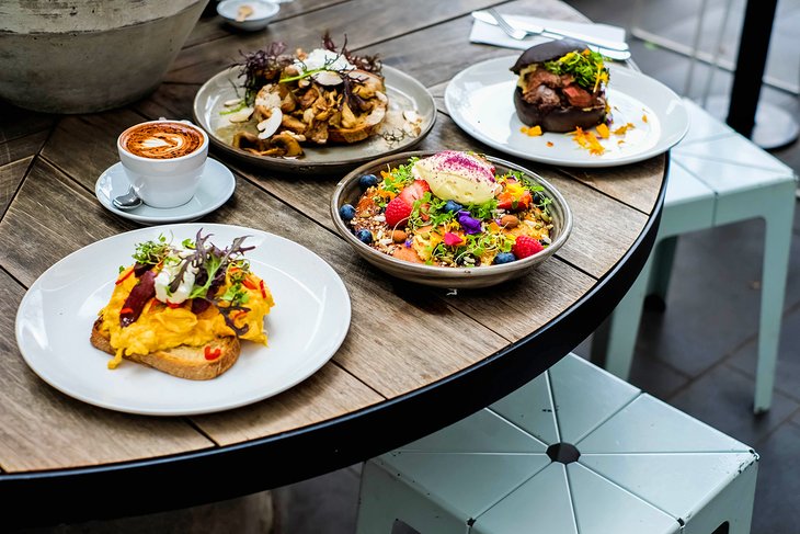 Freshly prepared meal using local ingredients